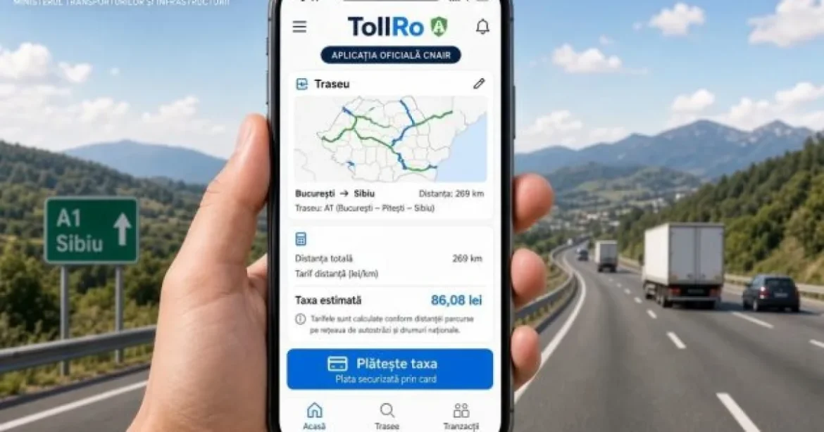 CNAIR: Platforma TollRo va fi disponibilă din 1 octombrie 2026