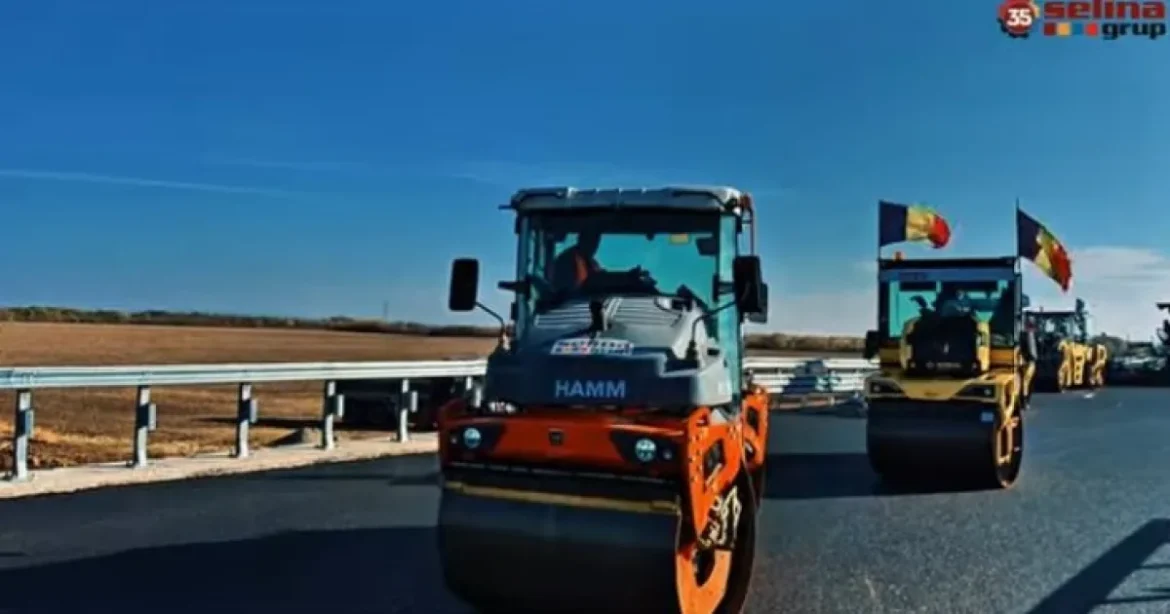 A3 Transilvania: începe așternerea ultimului strat de asfalt pe lotul Chiribiș