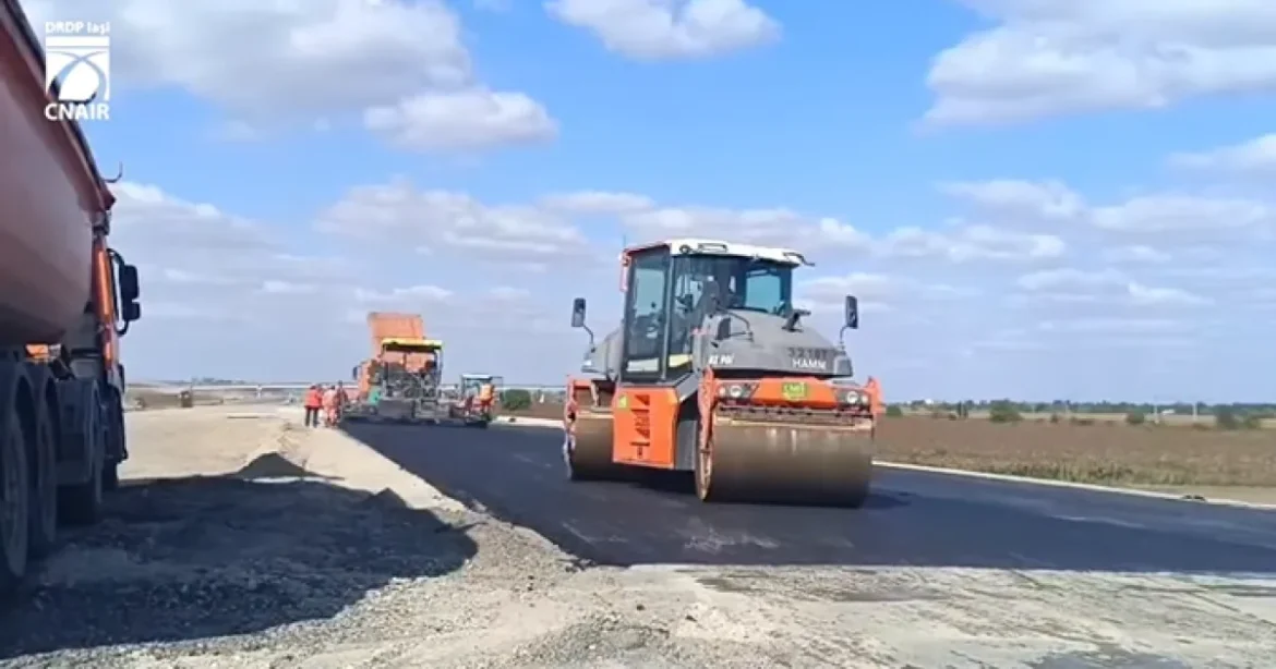 A7 Bacău – Pașcani: peste 70% din lucrările la lotul 1 sunt finalizate