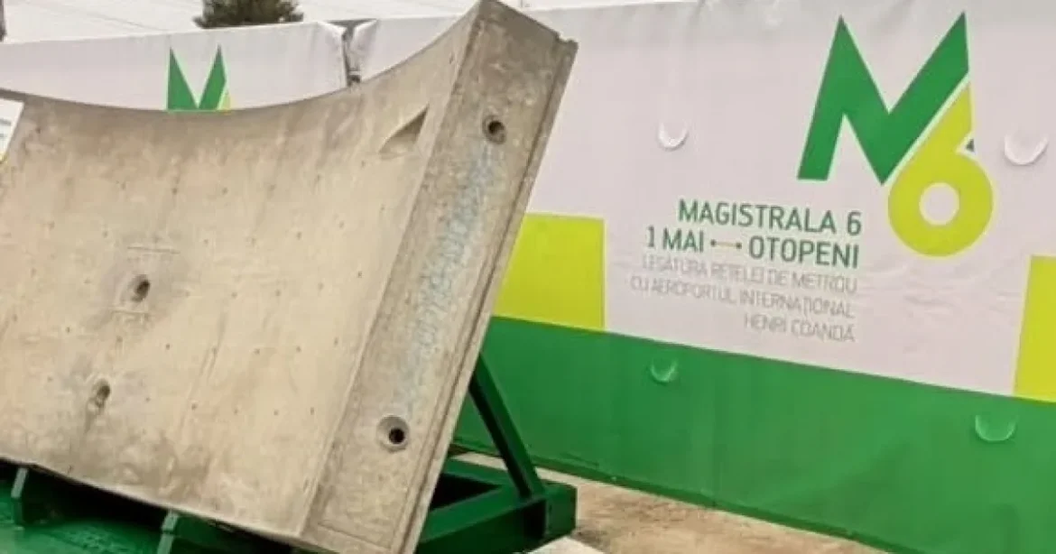 Inelele de beton ale metroului din Otopeni, produse în România, la Buzău