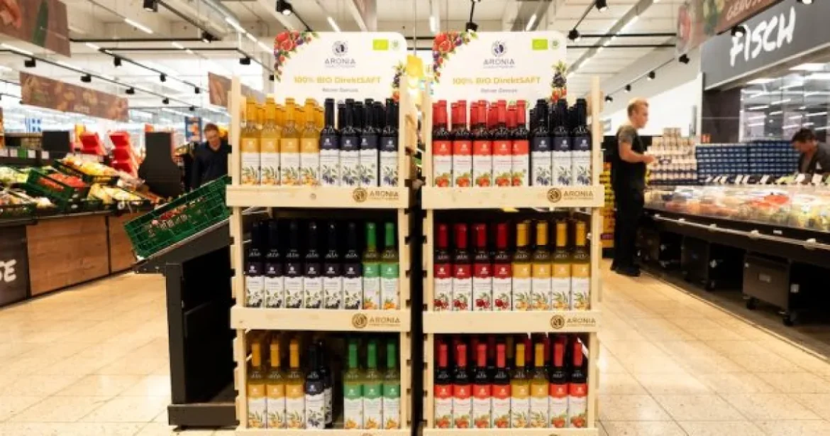 Sucurile BIO ale Aroniei Charlottenburg ajung în marile magazine din Germania